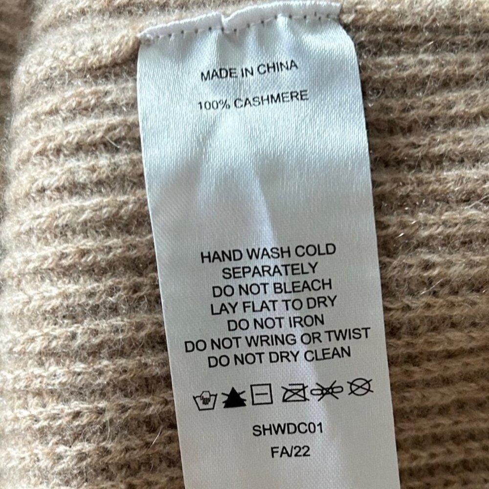 Quince - Mongolian Cashmere Fisherman Boxy Cropped Cardigan Sweater Sz S - Picture 7 of 10
